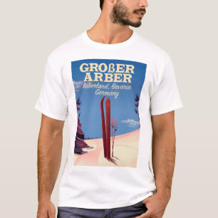 Großer Arber, Arberland, Beierse Duitse ski T-shirt
