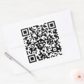 Großer Aufkleber 7,6 cm (6 pro Bogen) Vierkante Sticker (Envelop)