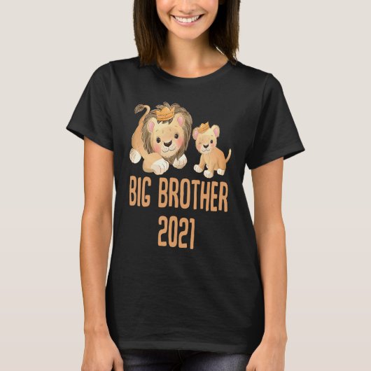 Großer Bruder 2021 Big Brother Neues Kind Sibling T-shirt (Voorkant)