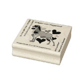Großer Doggen Stempel viel Text (Stempel)