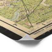 Grosser Verkehrs-Plan Berlin 1908 – Historic Map   Poster (Hoek)