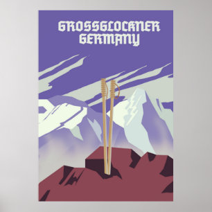 Grossglockner Duitsland poster. Poster