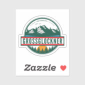 Grossglockner High Alpine Road oostenrijk alps mot Sticker (Vel)
