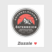 Grossglockner High Alpine Road oostenrijk alps mot Sticker (Vel)