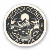 Grossglockner High Alpine Road oostenrijkse alpenm Sticker (Voorkant)