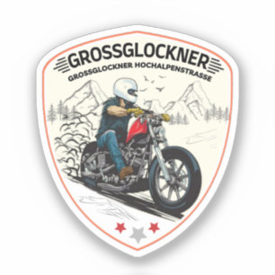 Grossglockner Hoge Alpenweg Oostenrijkse Alpen mot Sticker