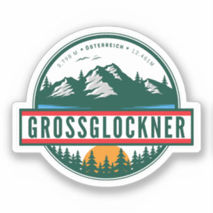 Grossglockner Hoge Alpenweg Oostenrijkse Alpen mot Sticker
