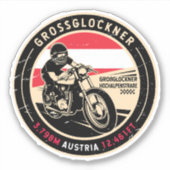 Grossglockner Oostenrijk | | Motorfiets Sticker (Voorkant)