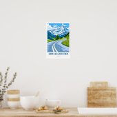Grossglockner Oostenrijk Reisprint Poster (Keuken)