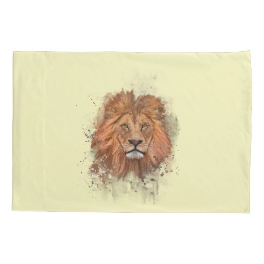 Großkatze Big Cat Löwe lion Kussensloop (Achterkant)