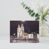 Grossmunster kerk in Zürich Briefkaart (Staand voorkant)
