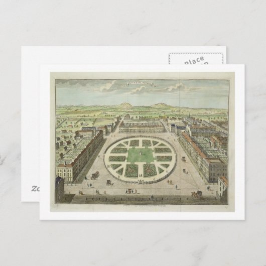 Grosvenor Square, for 'Stow's Survey of London', p Briefkaart (Voorkant / Achterkant)