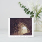 grot in de avond van Joseph Wright Briefkaart (Staand voorkant)