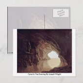 grot in de avond van Joseph Wright Briefkaart (Voorkant / Achterkant)