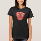 Grot in Rock State Park Illinois Forest Camp Fire T-shirt (Voorkant)