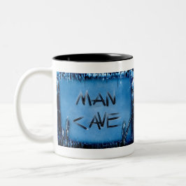Grot Kristallen Blauw tot Zwart Tweekleurige Koffiemok