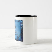 Grot Kristallen Blauw tot Zwart Tweekleurige Koffiemok (Center)