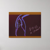 Grot Schildering op Spaningsdoek Canvas Afdruk (Voorkant)