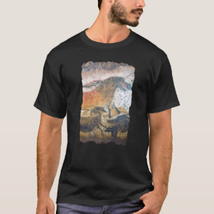 Grot Schildering  Prehistorische paarden in Lascau T-shirt