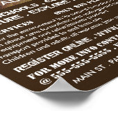 Grot, spelonk avontuur Adverteren Poster (Hoek)