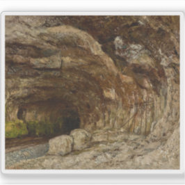 Grot van Sarrazine bij Nans-sous-Sainte-Anne Sticker