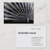 grotbewoner. visitekaartje (Voorkant / Achterkant)