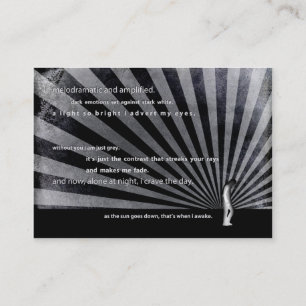 grotbewoner. visitekaartje