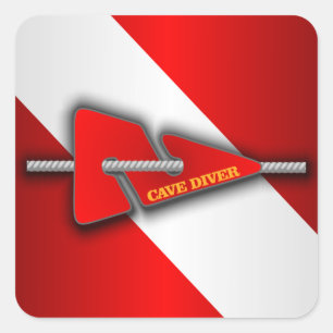 Grotduiker (lijnmarkeerteken) vierkante sticker