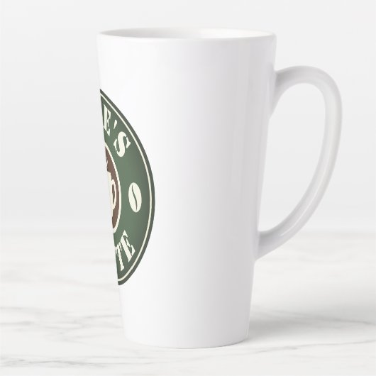 Grote 17 ounce grote latte mok met aangepaste naam (Rechts)