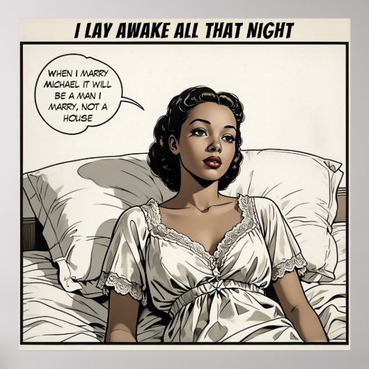 Grote 1950's Romance Comic Poster (Voorkant)