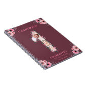Grote 1-jarige meisje Foto roze langste gastboek Notitieboek (Rechterzijde)