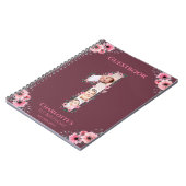 Grote 1-jarige meisje Foto roze langste gastboek Notitieboek (Linkerzijde)
