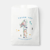 Grote 1-ste verjaardag onder het Zee Foto Collage Bedankzakje (Voorkant)