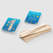 Grote 1-ste verjaardag onder het Zee Foto Collage Handwaaier (Niet-gemonteerd)