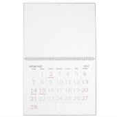 Grote 2016 Blanco Agenda Feestdagen Grote Cijfers Kalender (Feb 2027)