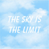 Grote 20,3 x 20,3 cm vinylbesproeiers met maat sticker (Voorkant)