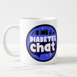 Grote 20oz #diabteschat Ruimte-Mok (met logo) Koffiekop