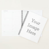 Standaard (21,6 x 28 cm), Soft Cover, Zwart Spiralen Planner (Display)