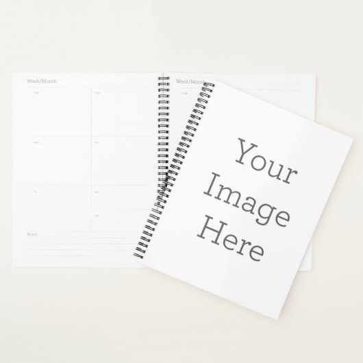 Standaard (21,6 x 28 cm), Soft Cover, Zwart Spiralen Planner (Display)