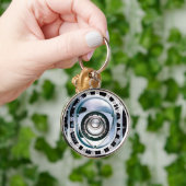 Grote (2,125-inch) Premium-ronde draaibare Sleutel Sleutelhanger (Hand)