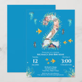 Grote 2e foto-collage Birthday onder het Zee Kaart (Voorkant / Achterkant)