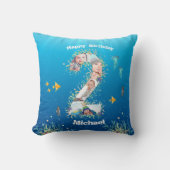 Grote 2e verjaardagsfotocollage onder de zee kussen (Voorkant)