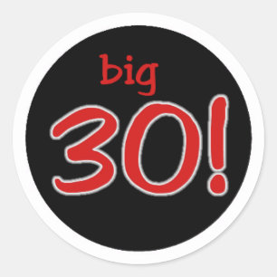 Grote 30 ronde sticker