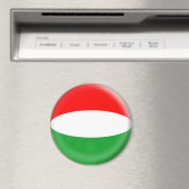 Grote 3 inch magneet - Hongaarse vlag (Insitu (Vaatwasser))