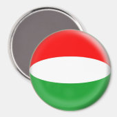 Grote 3 inch magneet - Hongaarse vlag (Voorkant / Achterkant)