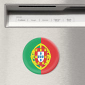 Grote 3 inch magneet - Portugal vlag (Insitu (Vaatwasser))
