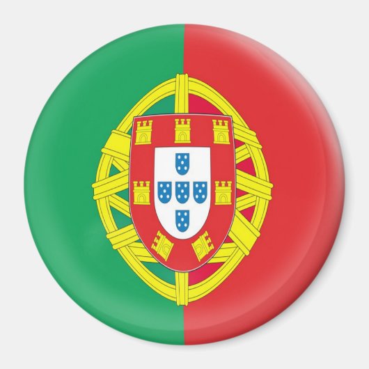 Grote 3 inch magneet - Portugal vlag (Voorkant)