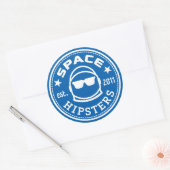 Grote 3" Space Hipsters Logo Sticker (Envelop)