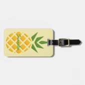 Grote 3D ananas Bagagelabel (Voorkant horizontaal)