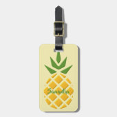 Grote 3D ananas Bagagelabel (Voorkant verticaal)